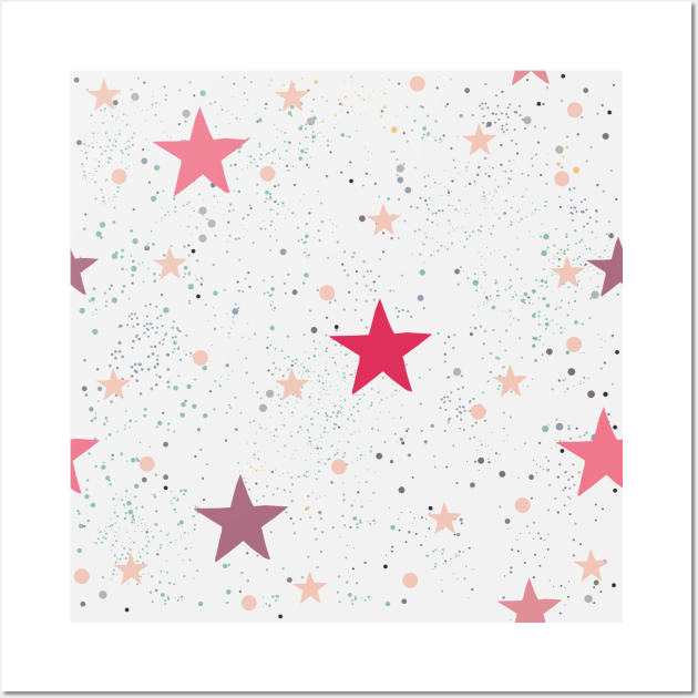 Stars Pattern Wall Art by Kristina Stellar Scandinavian Land